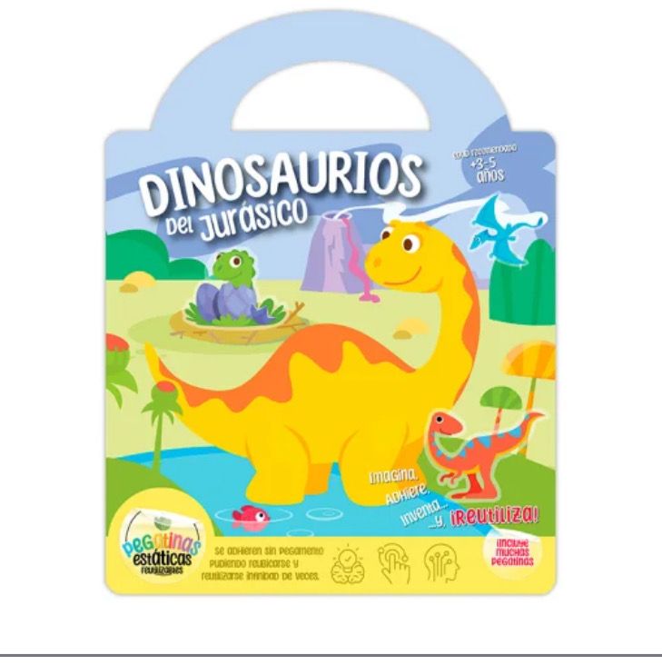 Libro con stickers de Dinosaurios del Jurásico Imagiland