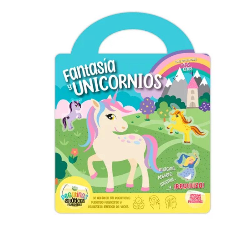 Libro con stickers de Fantasía y unicornios Imagiland