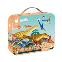 Puzzle Maletín Dinosaurios 100pcs