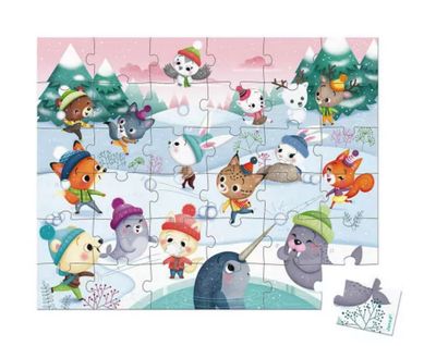 Puzzle Fiesta en la nieve Janod 36pcs