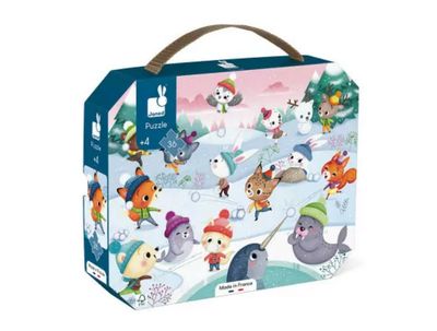 Puzzle Fiesta en la nieve Janod 36pcs
