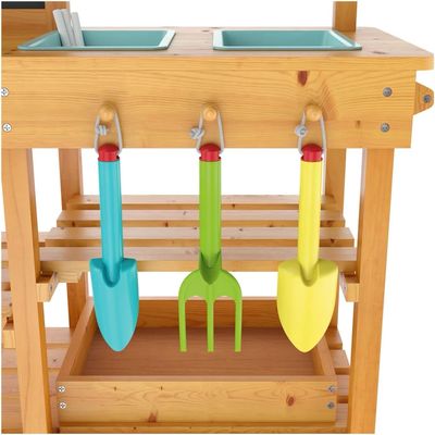 Cocina exterior con jardinera