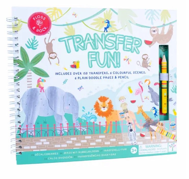 Juego de transferencias divertidas Floss &amp; Rock la jungla