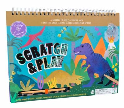 Raspa y descubre libro Floss &amp; Rock Dinosaurios