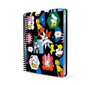 Cuaderno premium Mooving Mickey Mouse 1/2 Oficio 96 hojas