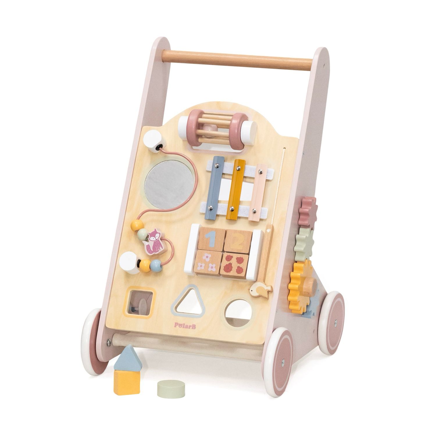 Caminador multifunción - laterales rosa