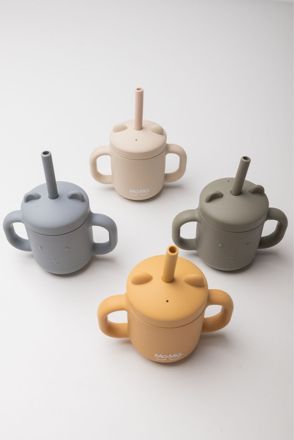 Vaso Con Asas Y Sorbito Silicona