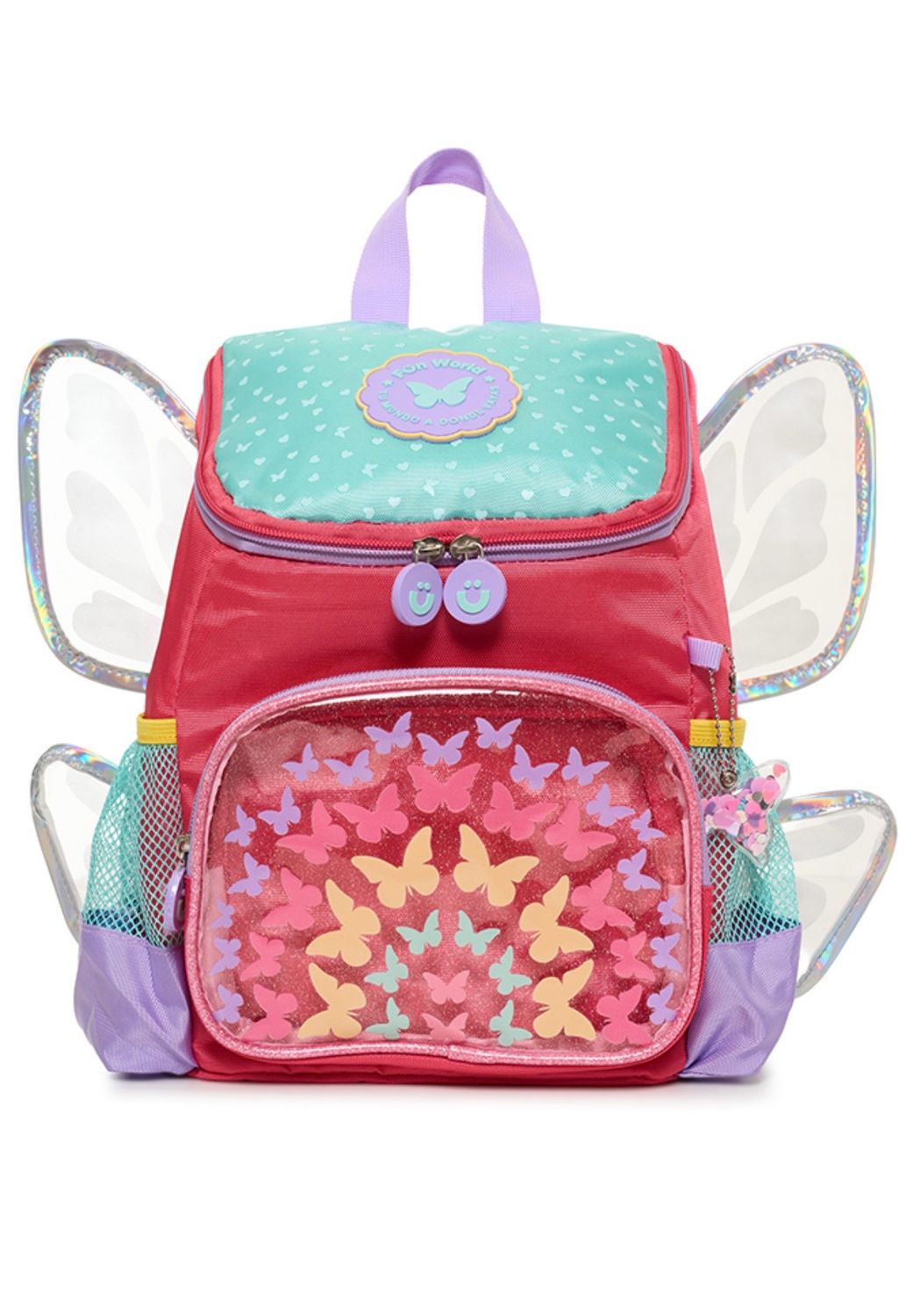 Mochila Fun World 12″ Kinder rainbow - Rosa