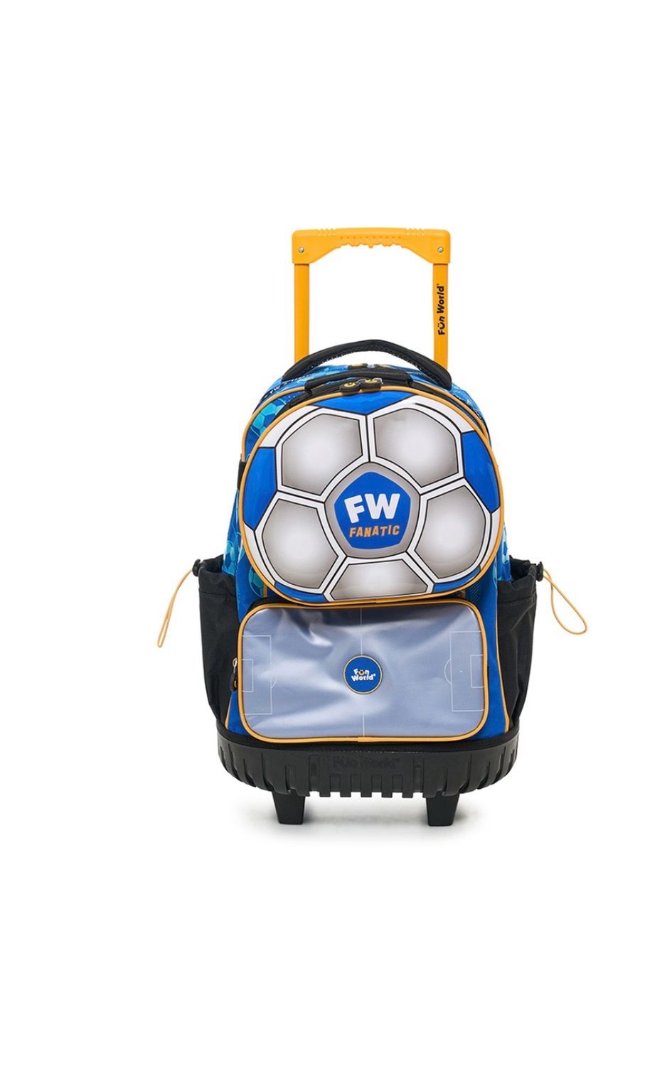 Mochila 18″ Fun World con carro y lunchera Fanatic