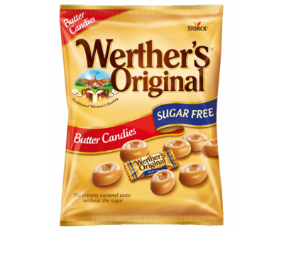 Werther's Original Sugar Free Butter Candies Share Bags 80g