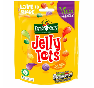 Rowntree's Jelly Tots Vegan Friendly Sharing Bag 150g