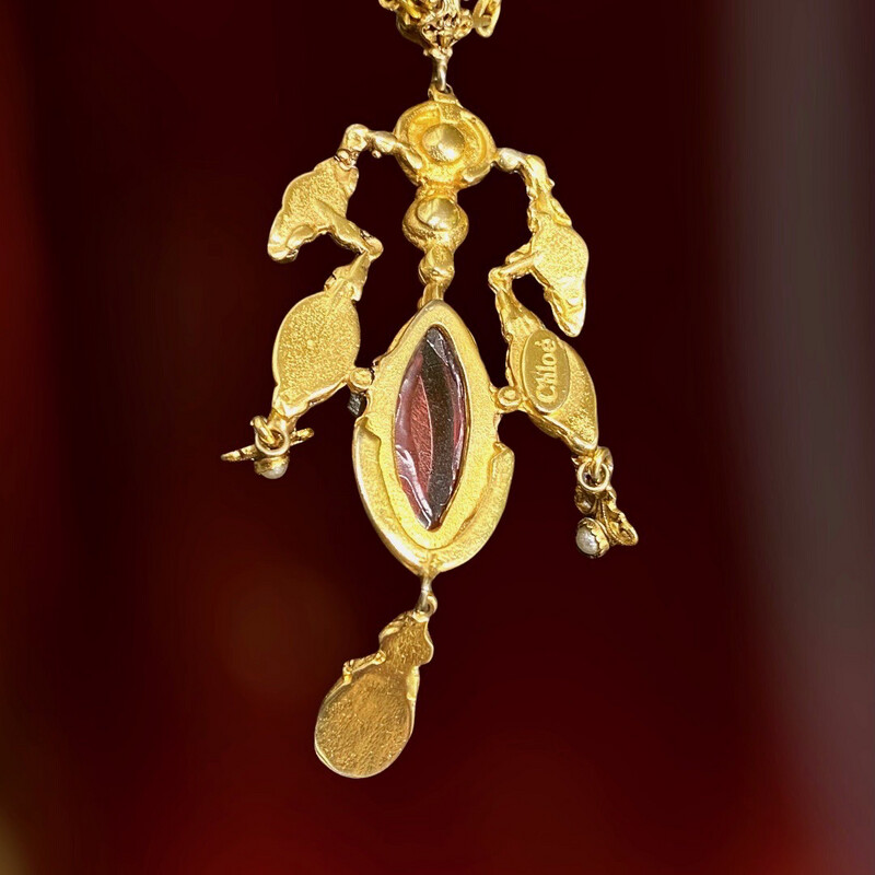 Collier Vintage Chloé en Résine