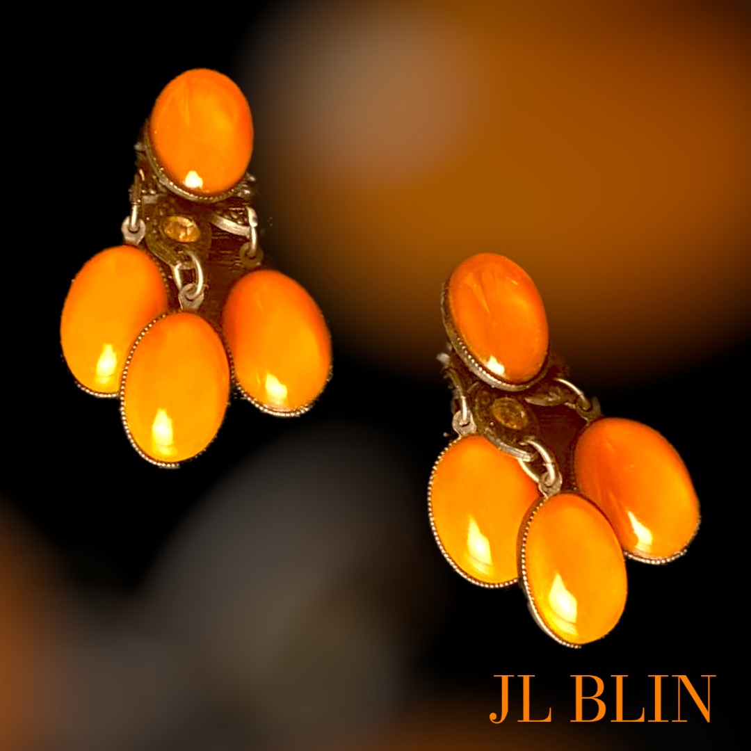 JL BLIN vintage earrings