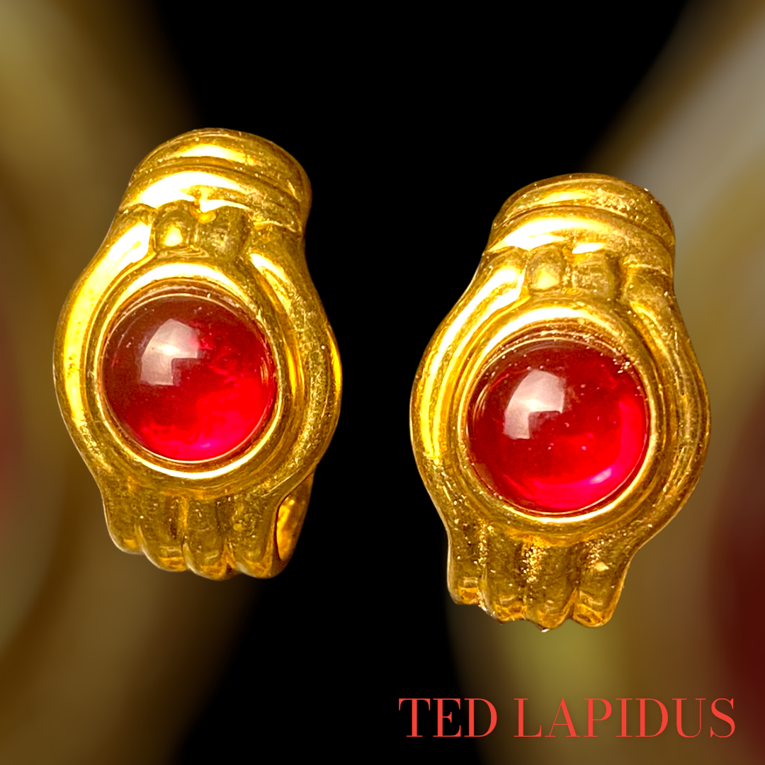Boucles d&#39;oreilles vintage TED LAPIDUS