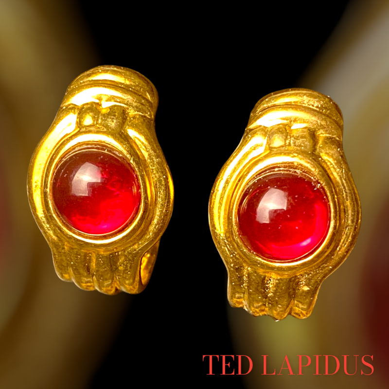 TED LAPIDUS vintage earrings