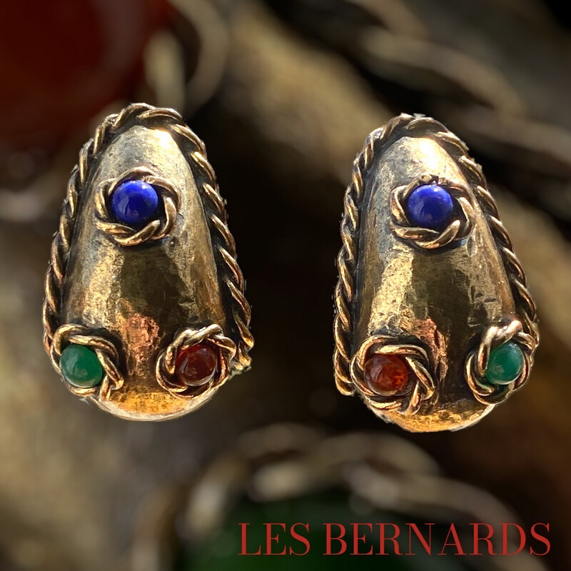 Boucles d oreilles vintage les Bernards