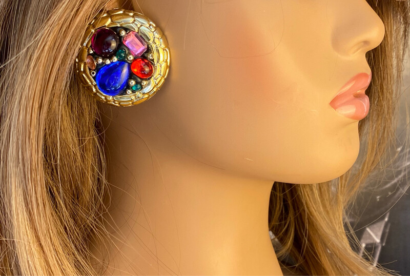 Unsigned vintage earrings