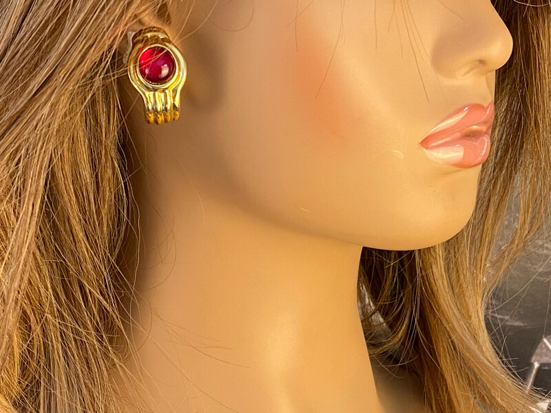 TED LAPIDUS vintage earrings