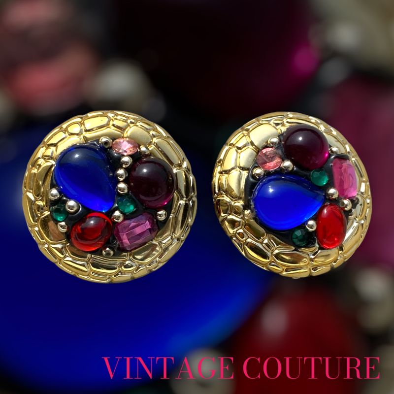 Unsigned vintage earrings