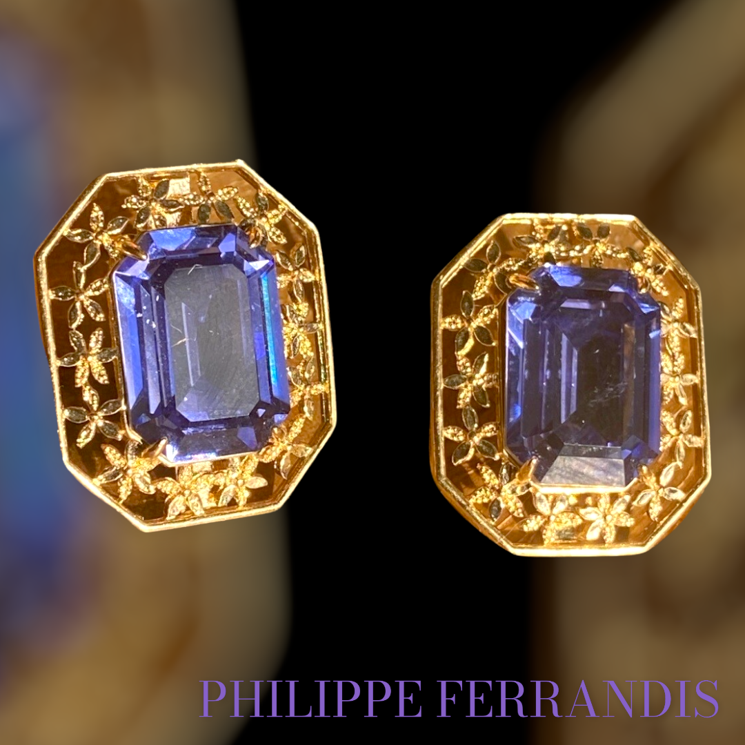 PHILIPPE FERRANDIS vintage earrings