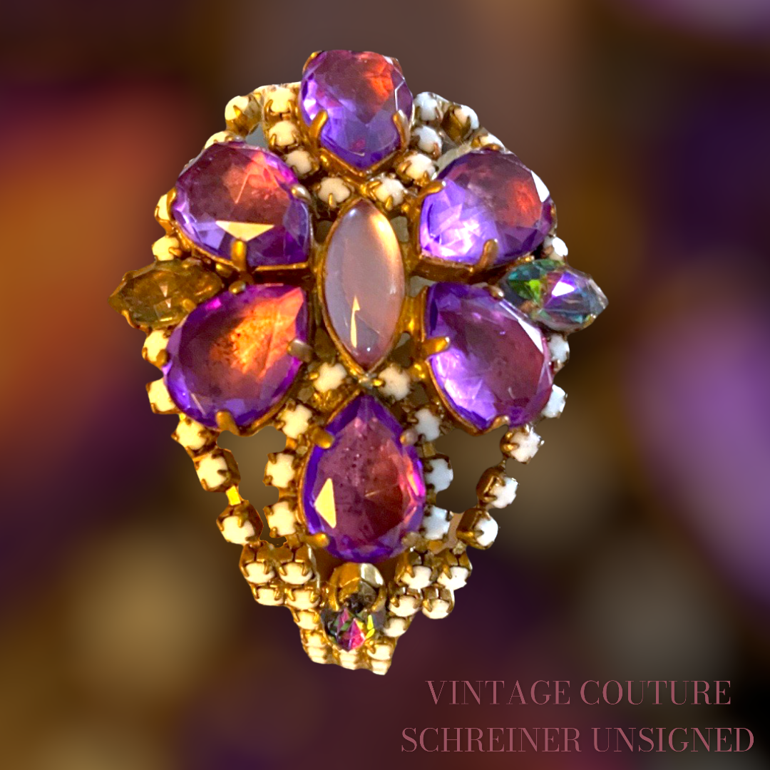 Vintage Couture SCHREINER unsigned bracelet