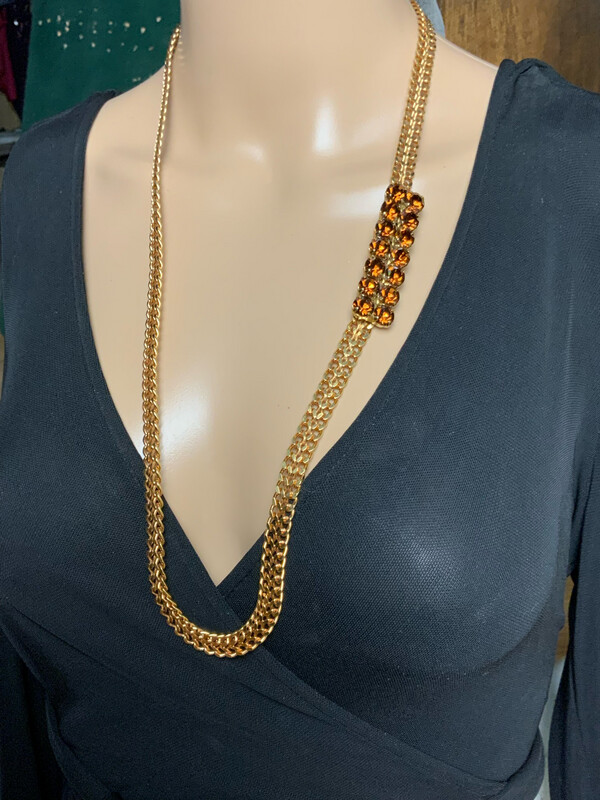 Collier Vintage Jean-Louis Scherrer Cristal Swarovski