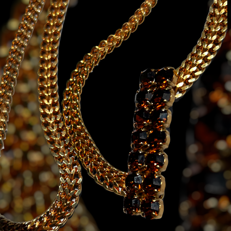 Collier Vintage Jean-Louis Scherrer Cristal Swarovski