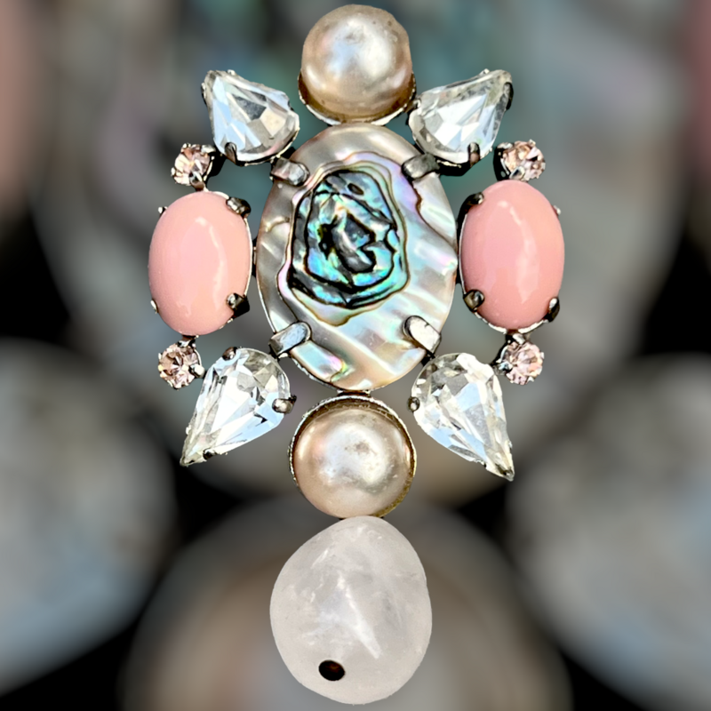 Chaîne et Pendentif en pâte de verre PHILIPPE FERRANDIS
