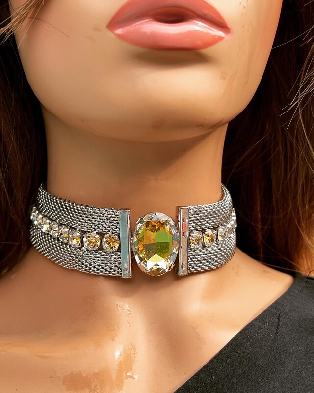 Set Collier et boucles d&#39;oreilles vintage Christian Dior 1960