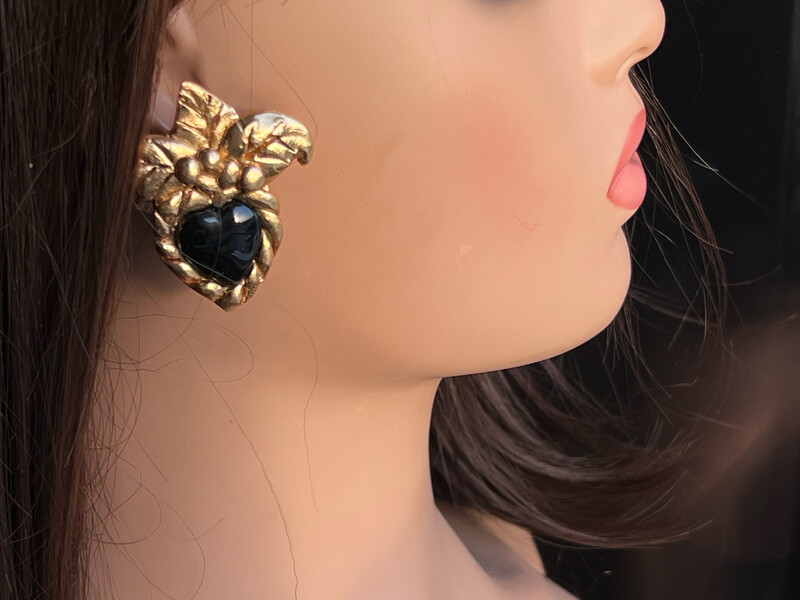 Boucles d'oreilles Vintage Viva Paquita en Résine