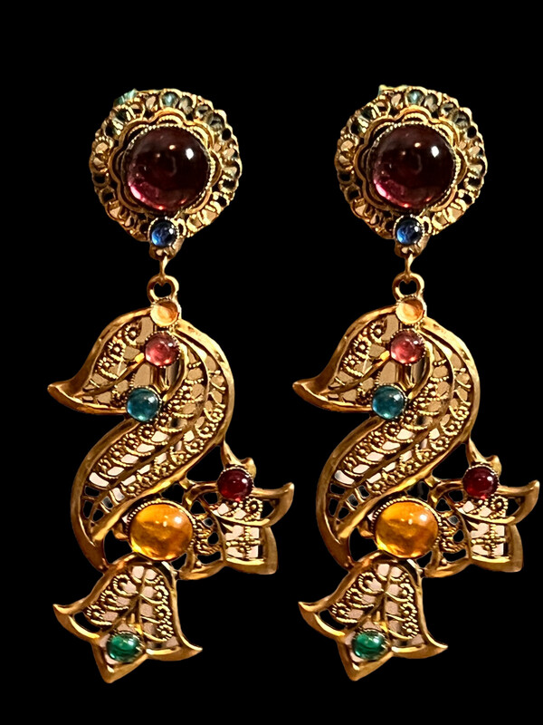 Boucles d oreilles Vintage Couture