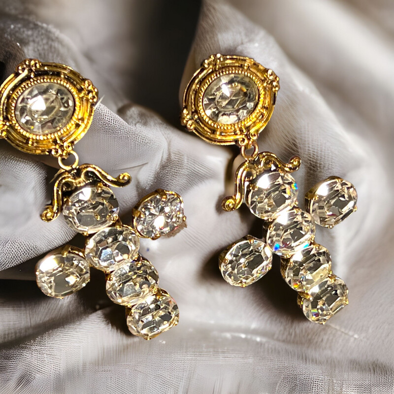 Boucles d oreilles vintage  zoe  coste
