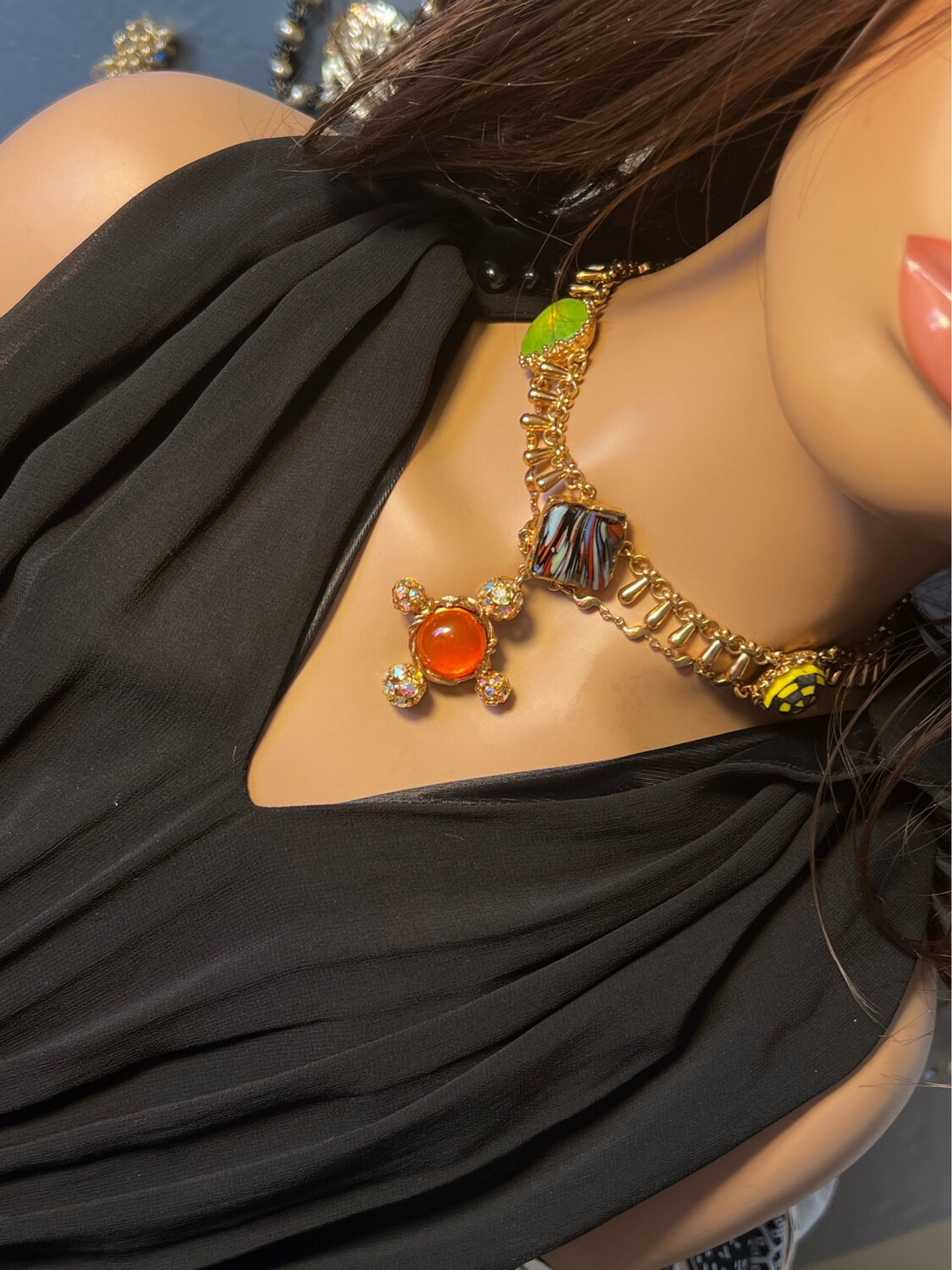 Christian Lacroix vintage necklace with glass paste