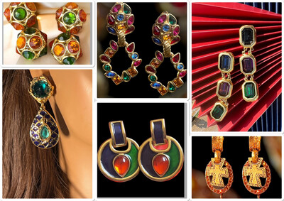 YVES SAINT LAURENT, THE EARRINGS