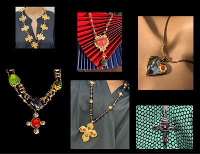 CHRISTIAN LACROIX ET JEAN PAUL GAULTIER  NECKLACES