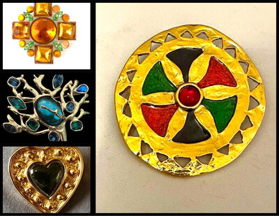  YVES SAINT LAURENT BROOCHES