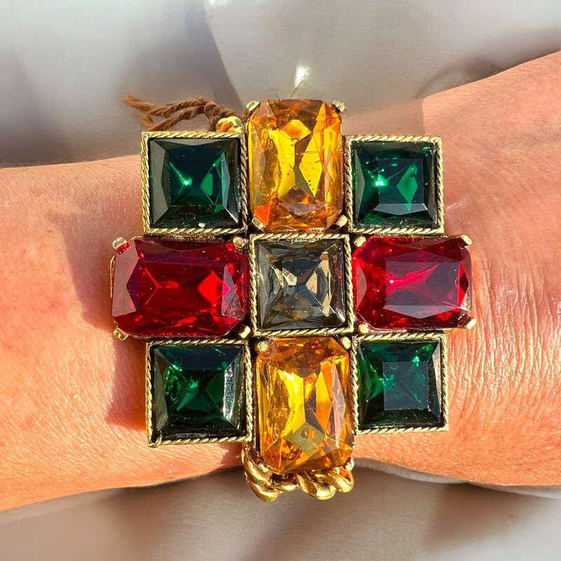Sublime vintage bracelet 1970 rare piece never worn Yves saint Laurent