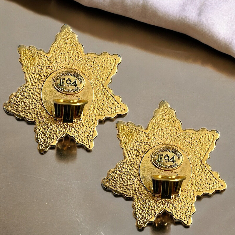 Vintage star earrings by Christian Lacroix 1994