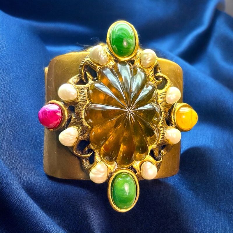 Vintage cuff Oscar de La renta, sublime...