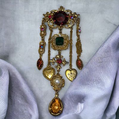 Belle broche ancienne signée Art