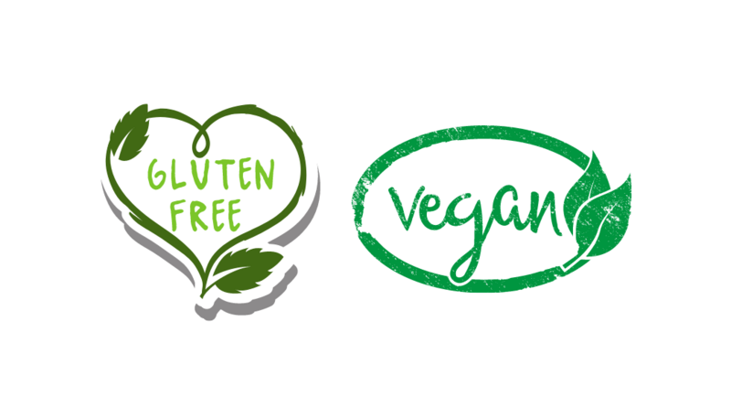 SENZA GLUTINE E VEGANO