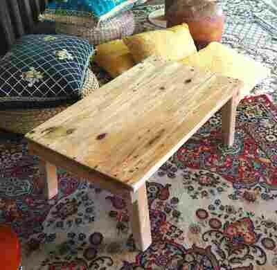 Table basse bois pin