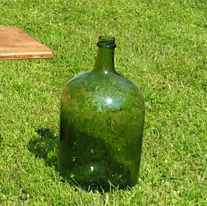 Bonbonne ronde verte