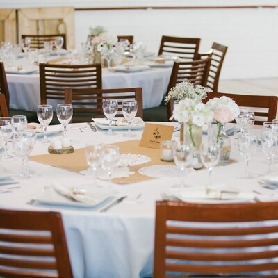 Centre de table jute carré