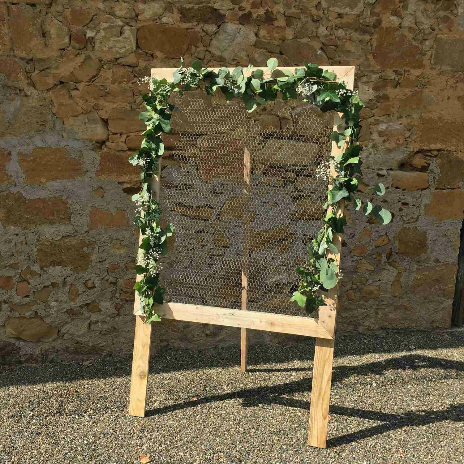 Chevalet palette grillage