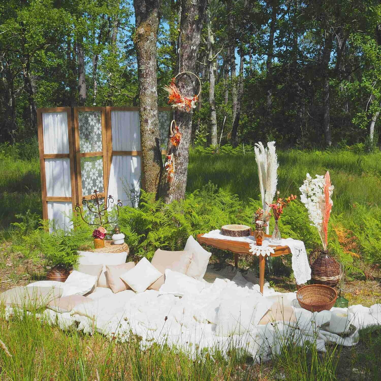 Dessus de lit en crochet ouvragé