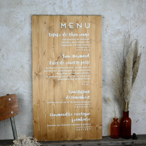 Panneau menu