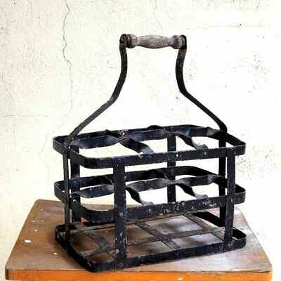 Porte bouteilles métal noir