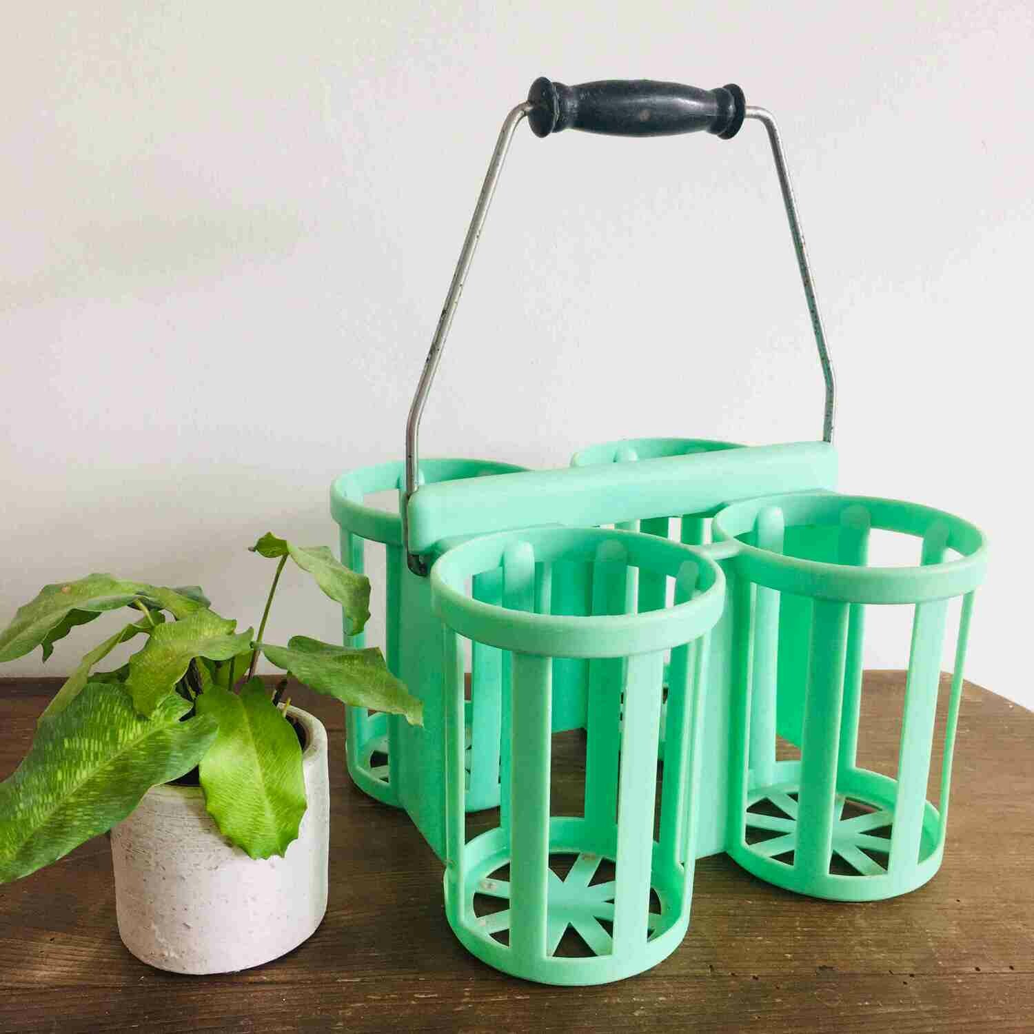 Porte bouteilles plastique vert