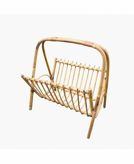 Porte revues en rotin